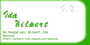 ida wilpert business card